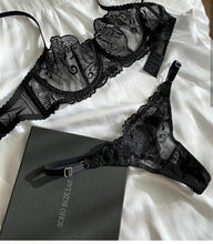 Load image into Gallery viewer, BLACK LACE